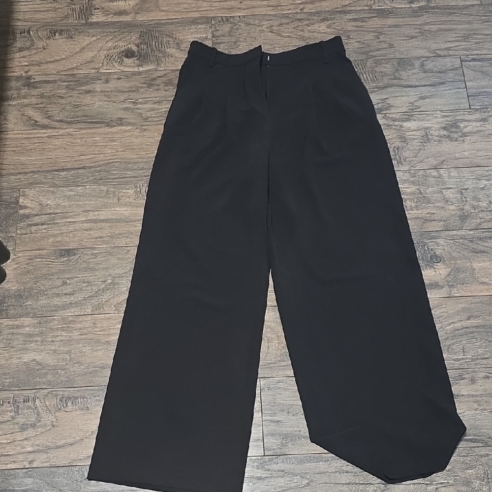 H&M Black Wide Leg Women's Pants